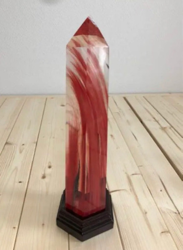 値下げ★６★希少価値あり★赤水晶六角柱