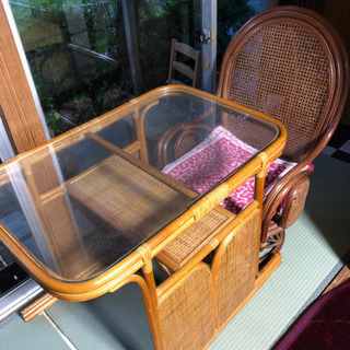 籐家具 テーブル 椅子セット