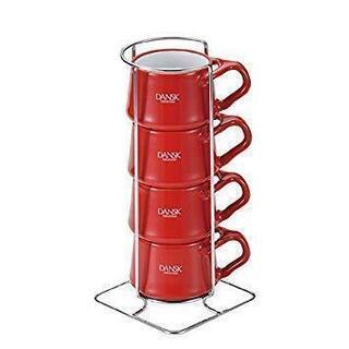 【終了】DANSK コベンスタイル ミニカップ 4個セット　チリレッド