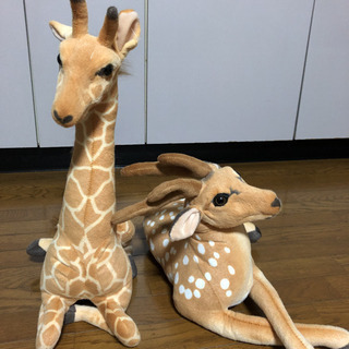 アニマル ぬいぐるみ 動物 きりん、鹿 セット