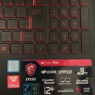 MSI ゲーミング ノート PC MS - 16JD GL62M 7RC - 234JP GAMING NOTEBOOK の画像