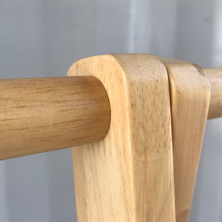 格安で！木製ハンガーラック◇無垢材◇ナチュラルカラーの画像