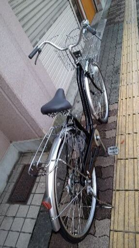 27吋 ファッションサイクル シングル/ブラックｘシルバー