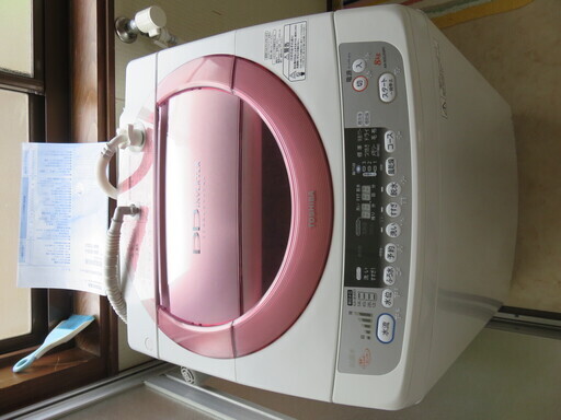 取扱説明書付属　東芝 2010年製 洗濯機 8kg AW-80DJ-WP