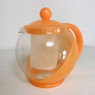 無料　新品　ティーポット　オレンジ　手渡しのみ