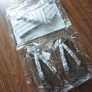 ［浴衣用］新品未使用・メンズ下駄とワンタッチ帯のセット。