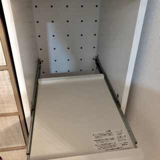 キッチン収納 隙間収納  超スリム棚 ホワイト H160 FKC-0532の画像