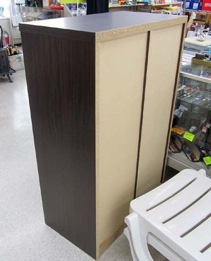 キャビネット スライド扉&引き出し収納 80×124cm サイドボード 札幌市北区