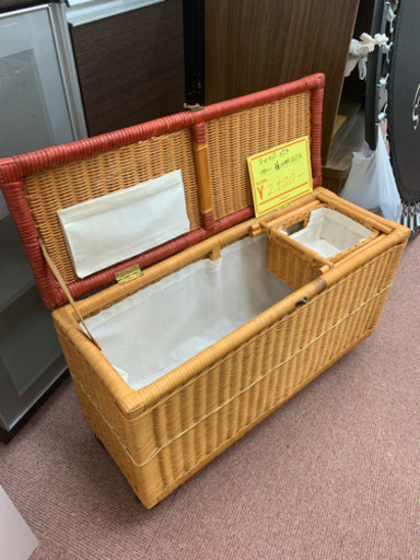 ★キャスター付き★ かわいい籠収納BOX