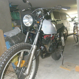 TLM50改カスタム車両純正部品あり　希少2スト　トライアル　オフロード　サンドフラッツレース　トラッカーの画像