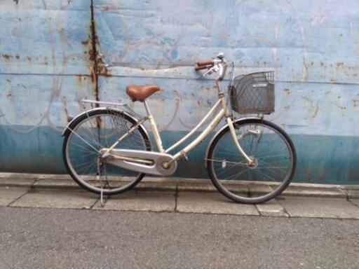 26インチ　ママチャリ　中古自転車　内装3段変速　オートライト　直接引き取り