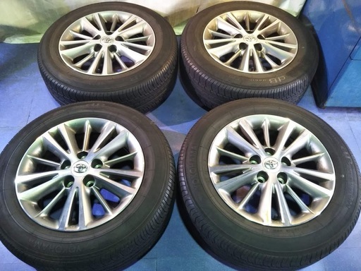 夏16インチ  トヨタ純正 クラウン ロイヤル エスティマ アルファード マークX ウィンダム カムリ 215/60R16【富山】中古/4本