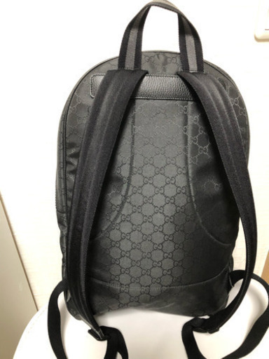 GUCCI グッチ ロゴ バックパック リュック ブラック