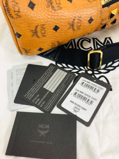 MCM 角スタッズ リュックサック カラー：ブラウンｘブラックxロ