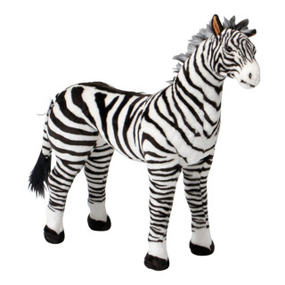 不二貿易 座れるぬいぐるみ アニマルスツール シマウマ・ウシ