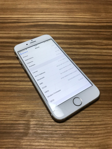 【7/16引き渡し限定！】中古 iPhone 6S docomo 64GB ゴールド 動作品 画面ひび割れあり