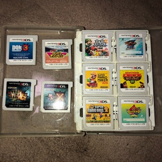3DS LL 元箱あり ソフト14個付きの画像