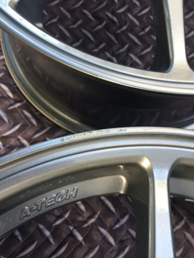 16×7j+38 4穴マルチ シュナイダー A-TECH ガンメタ