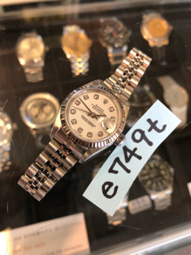 ROLEX デイトジャスト 79174G 10Pダイヤ WHダイヤル レディース