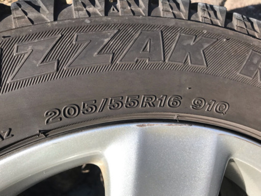 プジョー純正ホィール付き スタットレスタイヤ