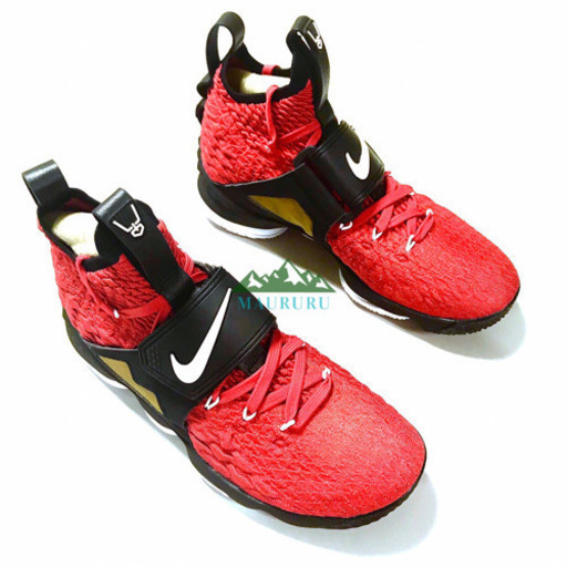 正規品 NIKE ナイキ レブロン15 ダイアモンドターフ レッド&ブラック