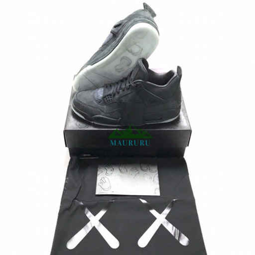 正規品 NIKE × KAWS エアジョーダン4 レトロ ブラック