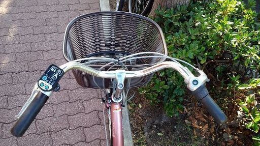 YAMAHA PAS Nature 24吋電動アシスト自転車(6Ahバッテリー＋充電器＋スペアーきー2本付き)ローズピンク