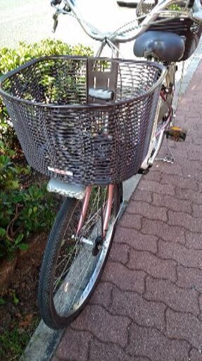 YAMAHA PAS Nature 24吋電動アシスト自転車(6Ahバッテリー＋充電器＋スペアーきー2本付き)ローズピンク