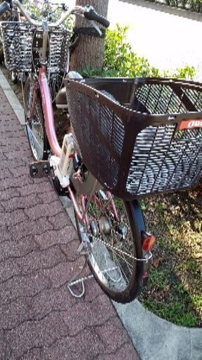 YAMAHA PAS Nature 24吋電動アシスト自転車(6Ahバッテリー＋充電器＋スペアーきー2本付き)ローズピンク