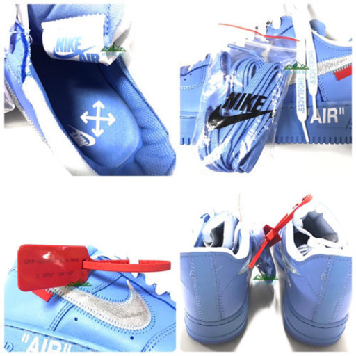 正規品 OFF-WHITE × NIKE × MCA エアフォース1 ブルー