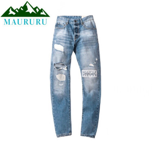 正規品 KITH キス デストロイド ボックスロゴ ダメージデニムパンツ