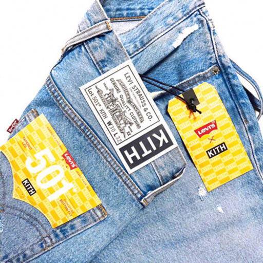 正規品 KITH × Levi’s コラボデニムパンツ 501 ライトブルー