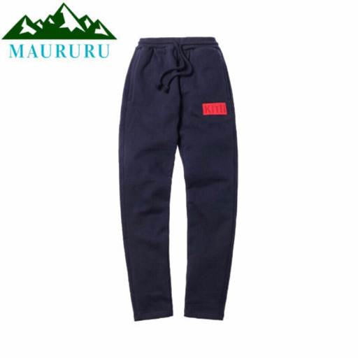 正規品 KITH キス クラシック ボックスロゴ スウェットパンツ ネイビー