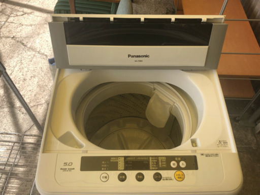 【リサイクルサービス八光　田上店　安心の1か月保証　配達・設置OK】パナソニック 洗濯・脱水容量5.0kg 全自動洗濯機 グレー NA