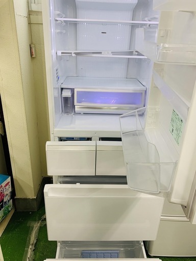 【12ヶ月保証！！】Panasonic　5ﾄﾞｱ冷蔵庫　2017年製造　NR-E412PV-W