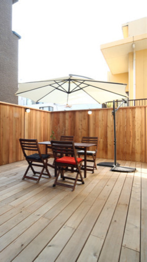 [値下げ❗️]ハンギング パラソル ＋ ベースウェイト ２つ