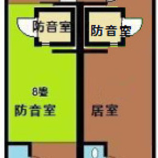 ギターや音楽編集ができる防音室付き古民家風アパート