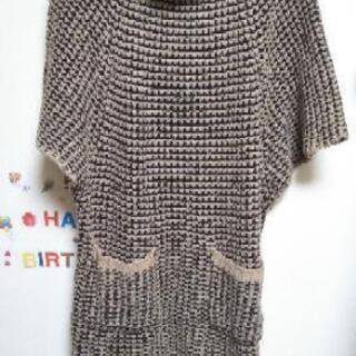 ニットのワンピース
