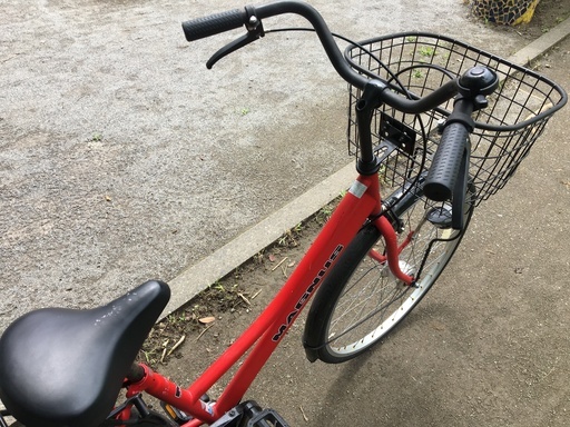 シティサイクル　MAGNUS　26インチ　レッド