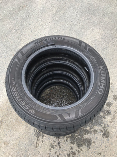 超バリ溝!! 155/65R13 ◆ KUMHO SENSE SE11 ◆ 4本セット2016年 管理番号71405