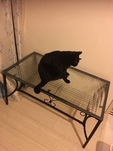 お値下げしました^ - ^おしゃれ ガラス天板テーブル
