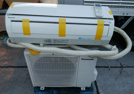 《姫路》Panasonic☆省エネエアコンCS-280CFR-W☆2.8kw☆10畳用☆2010年製☆配管ホース付き