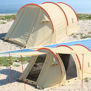 DOD カマボコテントミニ T3-488 ベージュ/オレンジ