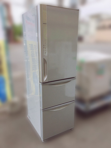 【自社配送は札幌市内限定】HITACHI 日立 ノンフロン冷凍冷蔵庫 3ドア 真空チルド 315L 2014年製 自動製氷