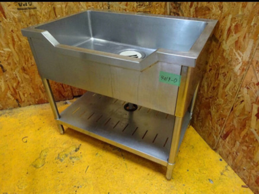 (4019-0) 厨房機器 舟形シンク 一槽シンク W900×600×780ｍｍ