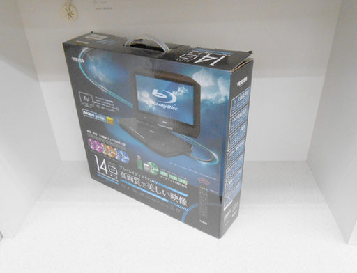 未使用 2019年製  VERSOS 14インチ ポータブル ブルーレイディスク プレーヤー VS-BD1400 ベルソス  ☆ PayPay(ペイペイ)決済可能 ☆ 札幌市 清田区 平岡