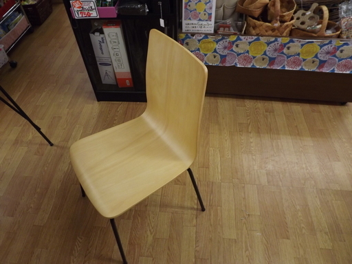 2人掛けダイニングセット カフェテーブル 収納棚付き イス×２ 幅：１２０ｃｍ　札幌　西岡店