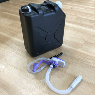 灯油タンク＆電動ポンプ