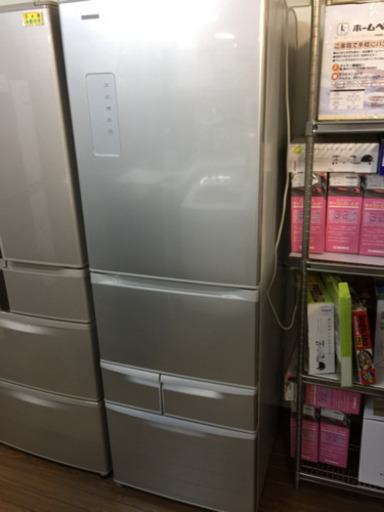 東芝 5ドア冷蔵庫 GL-J43GL (S)  2016年式 426L 自動製氷機能付き