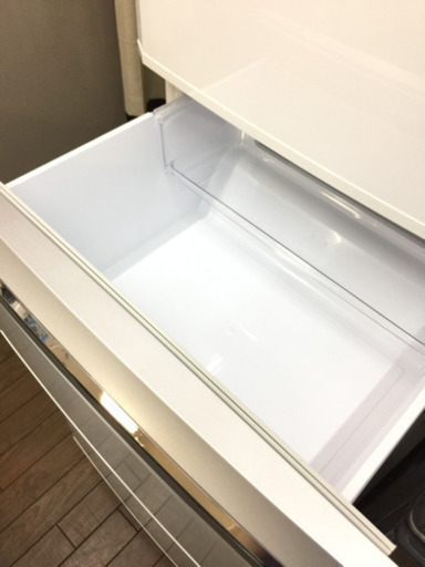 三菱 3ドア冷蔵庫 MR-C34ZL-W 2015年式 355L 自動製氷機能付き